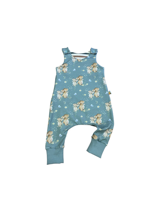 Harem Romper - Hasen & Blumen